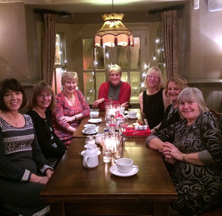 A Grand Old Group of Girls on a Christmas Night Out,, December 2014