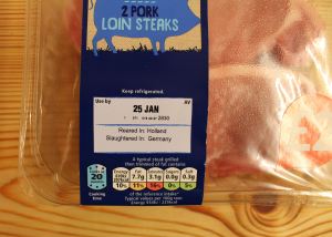 Dutch and German Pork Loin Steaks