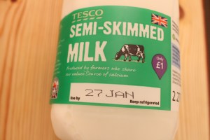 Semi skimmed milk - 2.27 litres for £1