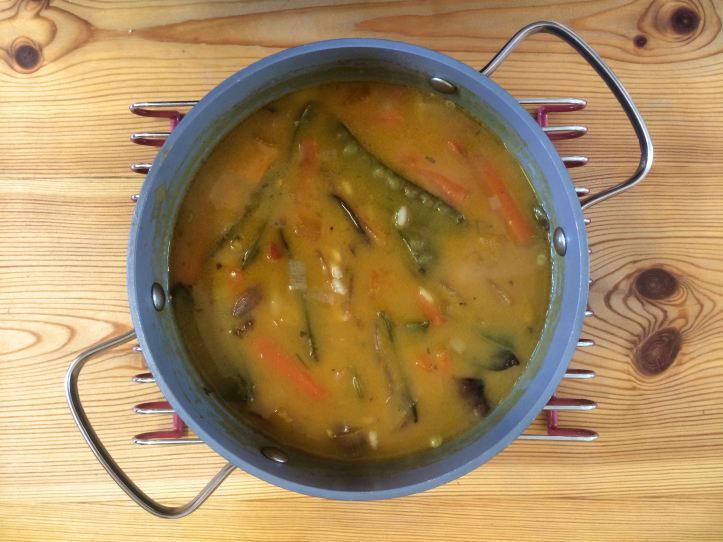 Roasted vegetable and sweet potato soup