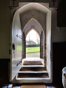 Entrance to St Nicholas' church, Cuxwold