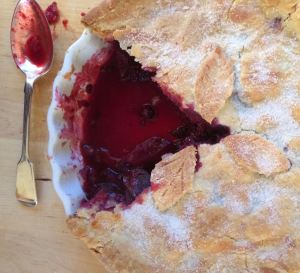 Gluten-free blackberry and apple pie